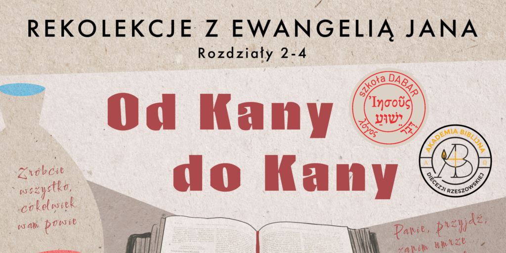 Rekolekcje z Ewangelią Jana „Od Kany do Kany” szkoła DABAR
